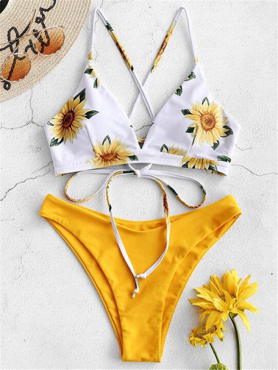 sexy sunflower bikini