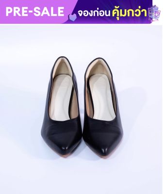 Sincera Brand (Premium Soft shoes) รองเท้าคัชชู ส้นสูง สีดำ 2.5 นิ้ว (Black) หนังนิ่ม ไม่กัดเท้า