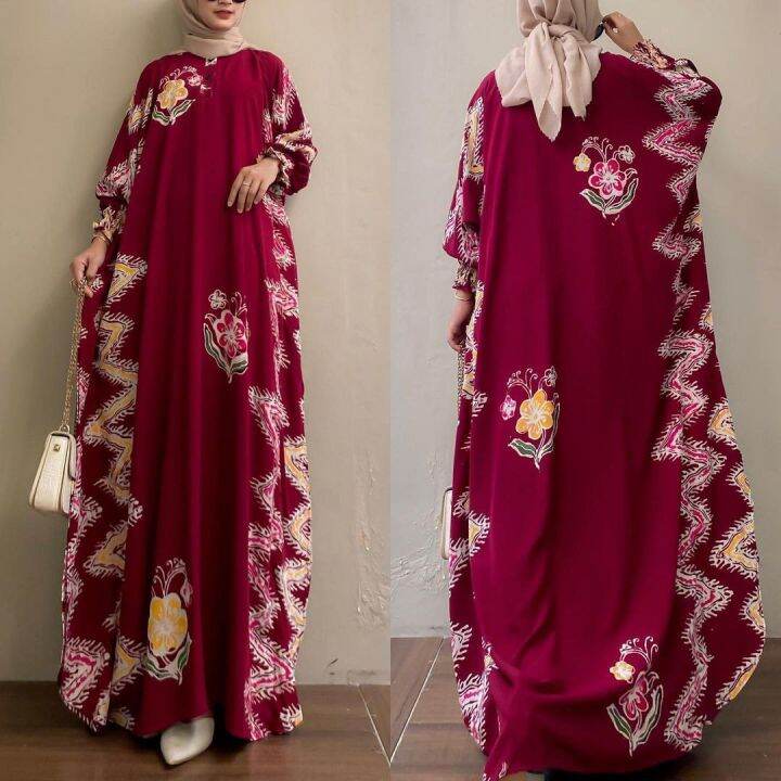 Kaftan Sultan Mewah Elegan Jumbo Ld Resleting Depan Lazada