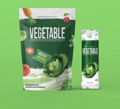 น้ำชงรสผัก Vegeyable Nine ชงง่านอร่อย 1 แพ็ก x 25 ซอง ราคา 295.- ดีท็อก สูตรกากใยธรรมชาติ เหมือนทานผลไม้ จำนวนมาใน 1 ซอง รสชาติอร่อย ดืมง่ายมาก แก้ท้องผูก ขับถ่ายตรงเวลา สุขภาพดีขึ้น