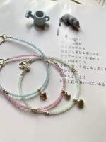 zzzilver สร้อยข้อมือหินเม็ดเล็ก+เม็ดเงินแท้ [ Cats Eye2 mm &amp; Silver Beads 925-95 % ]