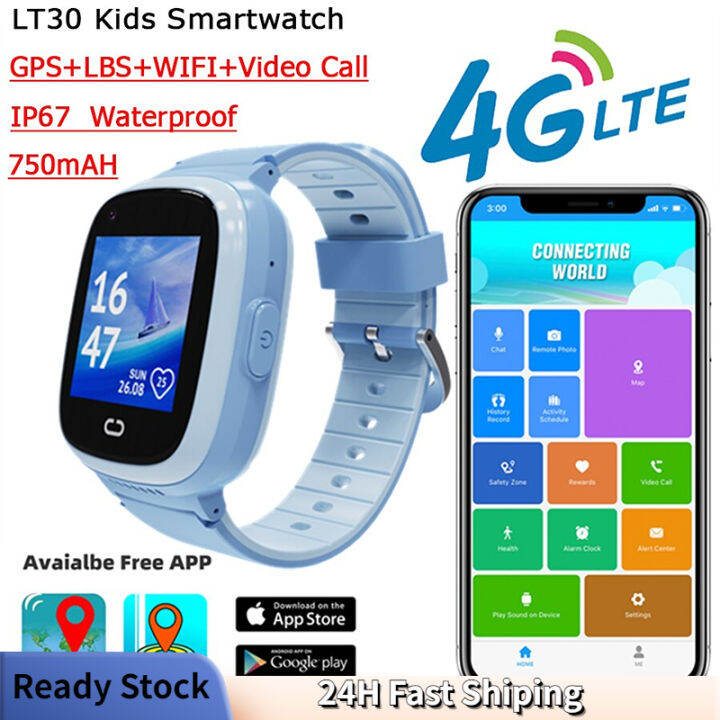 Full Touch Kids Smart Watch Video Call 4G Smart Phone Watch WIFI GPS ...