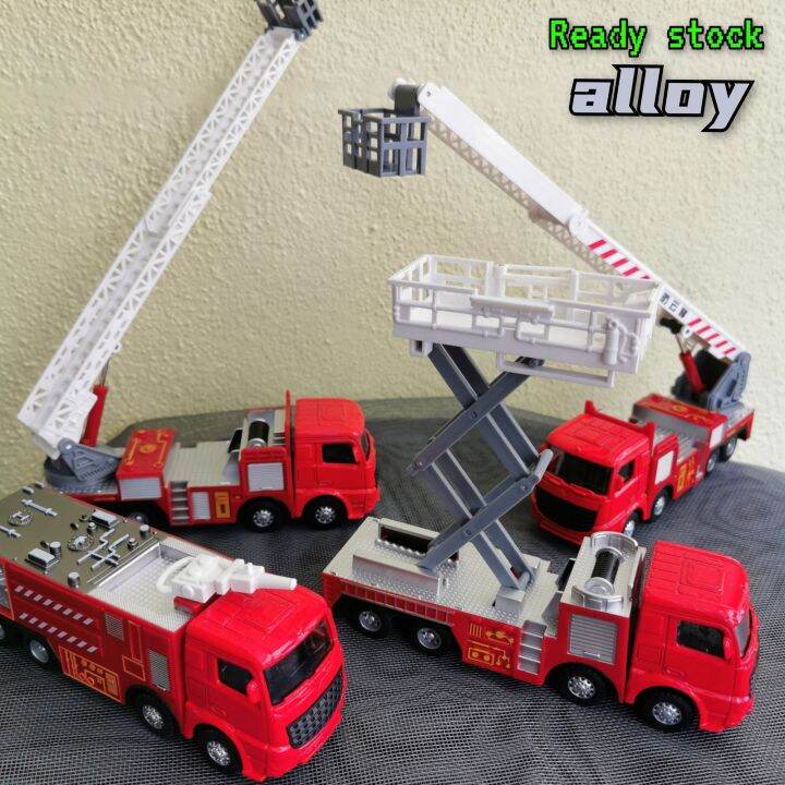 Steel force alloy fire truck fallresistant toy car boy simulation