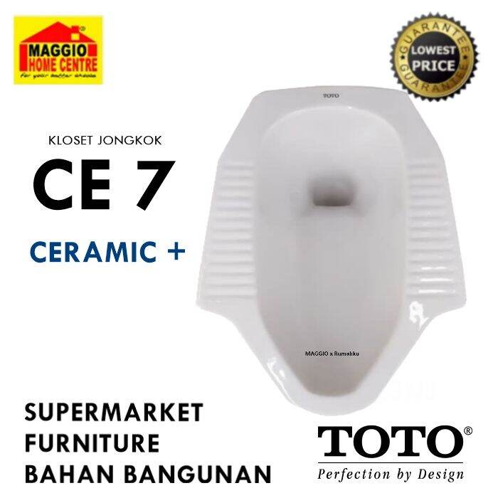 KLOSET JONGKOK TOTO - SQUAT TOILET - CLOSET JONGKOK CE7 - TOTO | Lazada ...