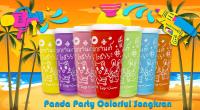 แก้วน้ำพลาสติกลายสงกรานต์ 2566 สี colorful ขนาด 22 oz มาพร้อมฝา PP