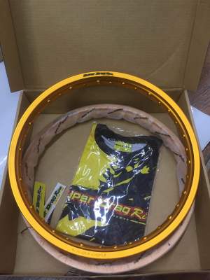 วงล้อ SUPER DRAG RIM รุ่นStreet 1.4ขอบ17 (2วง)ขอบเรียบ สีทองเข็ม (SD1417GG)