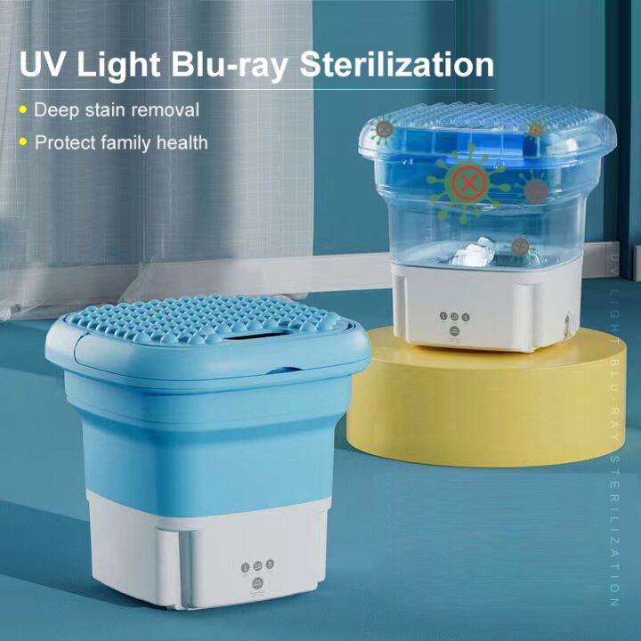 Amazefan Mini Folding Washing Machine Portable Travel Small Washing