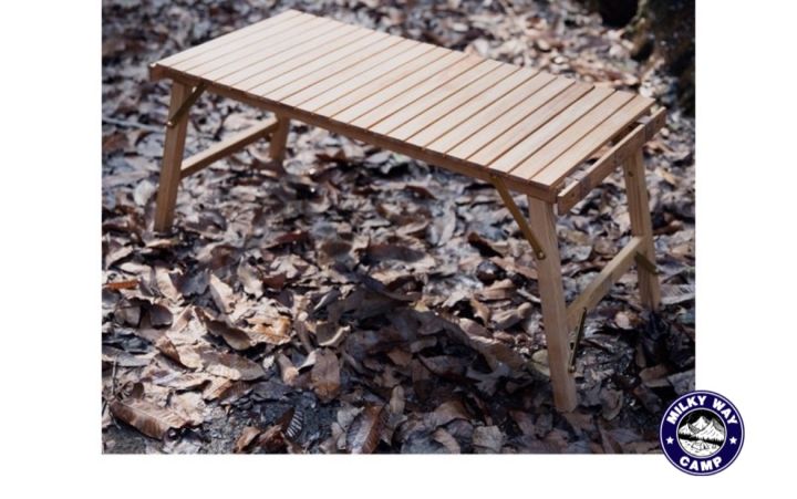 โต๊ะไม้ม้วน-tnr-camping