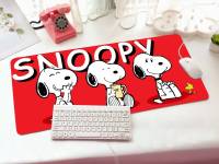 แผ่นรองเมาส์ ขนาดใหญ่ แผ่นรองแป้นพิมพ์ แผ่นรองโน๊ตบุ๊ค ลาย Snoopy สวยน่ารัก ผลิตจากวัสดุอย่างดี ขนาด 70x30 cm