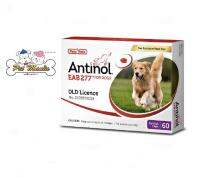 Antinol DOG อาหารเสริมบำรุงข้อสำหรับสุนัข 1กล่อง บรรจุ 60 เม็ด เลขทะเบียนอาหารสัตว์0108550014(รอสินค้า2-3วัน)