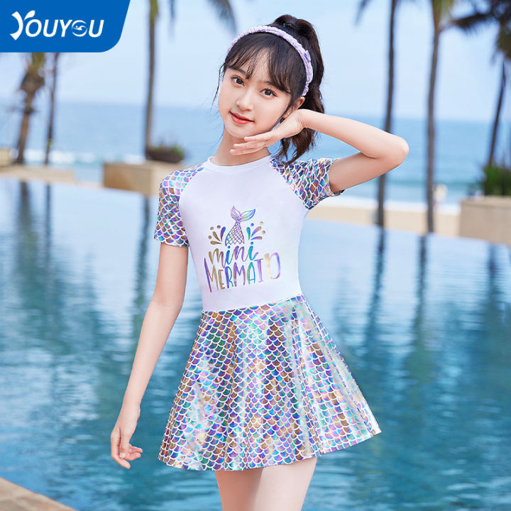 Children's Swimsuit Girls 2023 New Summer Medium and Large Girls ...