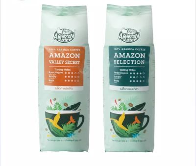 Cafe Amazon Coffee bean Amazon Selection Arabica coffee เมล็ดกาแฟแท้คั่ว อเมซอน ราคาต่อ1ถุง