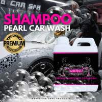 แชมพูมุกล้างรถ สูตรผสมมุก (ปริมาณ 1,000 ML.) Merci Pearl Shampoo Car Wash (แถมฟรี ผ้าไมโครไฟเบอร์และฟองน้ำล้างรถ)