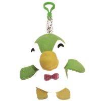 ซาฟารี ตุ๊กตาผ้า ไส้ใยสังเคราะห์ พวงกุญแจ นกเพ็นกวิน (เขียว) Beautiful Fabric with Synthetic Fiber Handmade Penguin (Green) Rag Doll Keychain