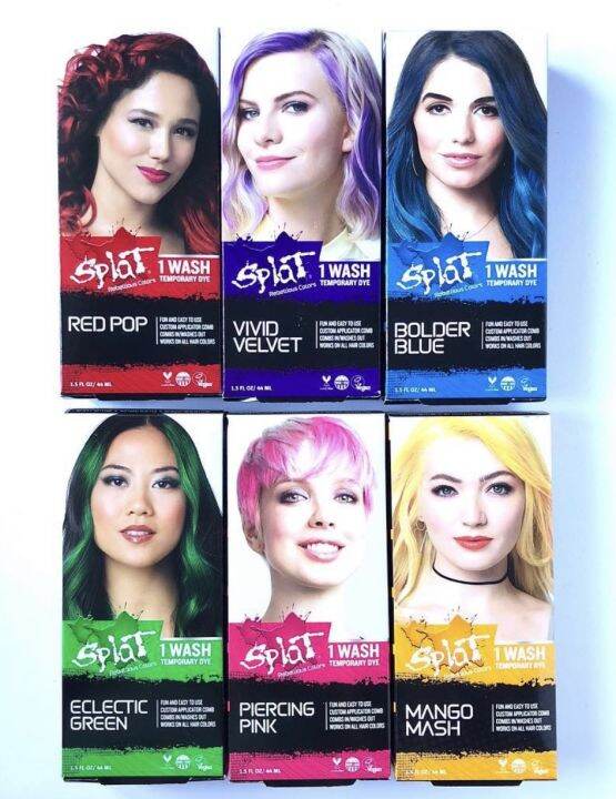 Splat 1 Wash dye (works on black hair) | Lazada PH