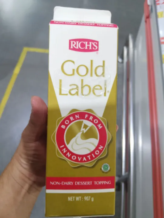 ecook วิปปิ้งครีม กล่องทอง rich gold label non daily whip topping 907g