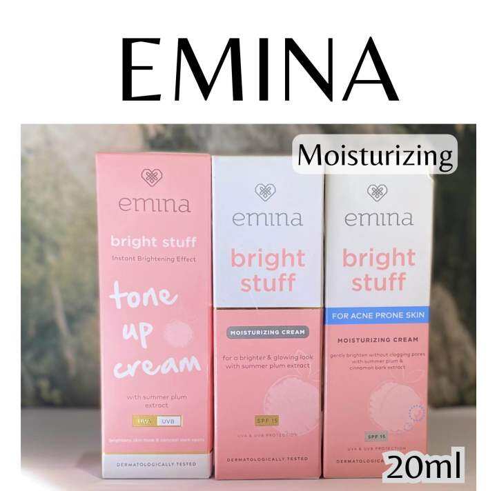 EMINA Bright Stuff Cream 20ml Moisturizing Cream for Acne Prone