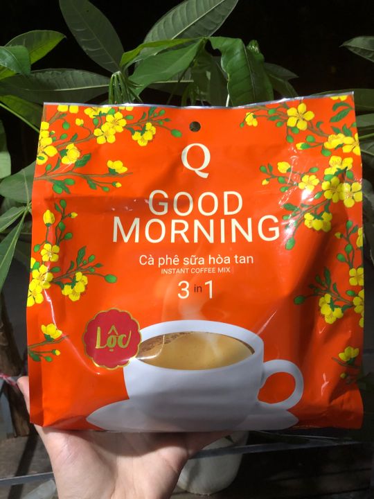 Cà phê sữa hoà tan 3 in 1 Q Express Good morning ( 24x 20g ) 