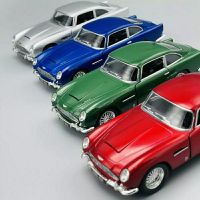 โมเดลรถเหล็ก 1963 Aston Martin BD5 Scale 1:38 รถโบราณ ประตูเปิดได้