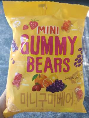No brand Mini Gummy Bears ขนมวุ้นเจลาตินสำเร็จรูปกลิ่นผลไม้ต่างๆ250กรัม
