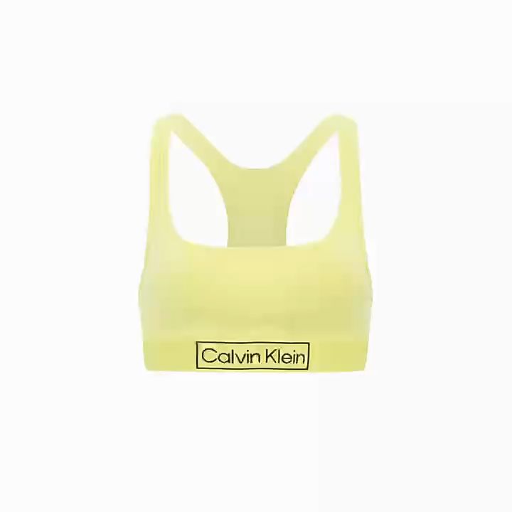 JENNIE Reimagined Heritage] Calvin Klein Underwear 22 Spring women LOGO  Jacquard tank top bra + Panties QF6768AD 