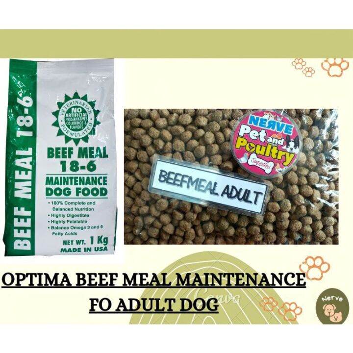 OPTIMA BEEF MEAL MAINTENANCE for ADULT DOG 1KG REPACKED Lazada PH