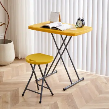 Foldable plastic study deals table