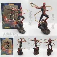 โมเดล spiderman iron spider ขนาดความสูง 25 cm. งาน custom pvc