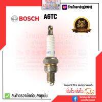 หัวเทียน BOSCH A6TC เกลียวสั้น ผอม สำหรับรถมอเตอร์ไซค์ HONDA YAMAHA SUZUKI