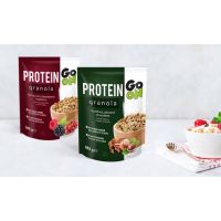 โกออน โปรตีน กราโนล่า (Go On Protein Granola) ขนาด 300 กรัม เหมาะสำหรับคนทานมังสวิรัต มีให้เลือก 2 รสชาติ