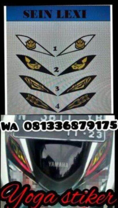 Cutting Sticker Lampu Sein Depan Yamaha Lexi Lazada Indonesia