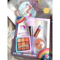 Nee cara Unicorn Box 4in1 กล่องสีพาสเทลกรุ๊งกริ๊ง เมคอัพโทนส้มอิฐ จัดเซตมาได้ลงตัวครบจบเซตเดียว**ของแท้ พร้อมส่ง