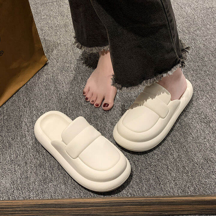 Internet Celebrity Lazy Pump Half Slippers Soft Bottom Fashion