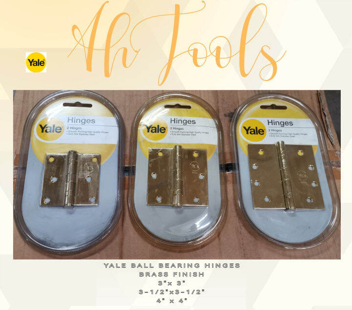 YALE BALL BEARING HINGES 2BBPVDB ( BRASS FINISH) Lazada PH