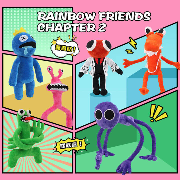 Rainbow Friends Chapter 2 Plush Blue/Purple/Green/Pink/Red/Orange