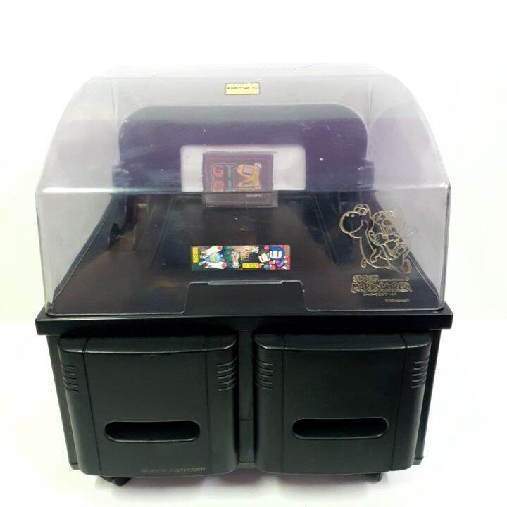 Nintendo SFC Storage Caster Rack 🕹 🦖 Super Mario World Black Color 🍄 JP ...
