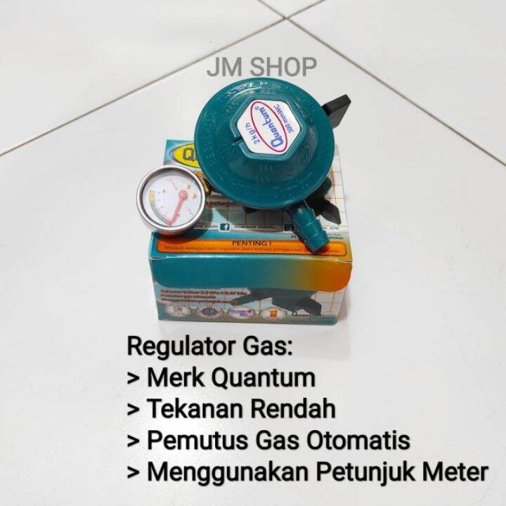 REGULATOR KOMPOR GAS QUANTUM QRL03 KUALITAS TERJAMIN SNI Lazada