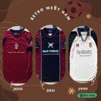 รวมเสื้อฟุตบอลย้อนยุค เวสแฮม ไอรอน ไมเดน 1999/2010/2011 RETRO WESTHAM 1999/2010/2011 (AAA)