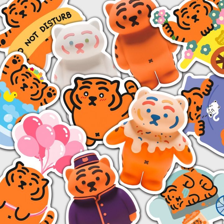 สินค้าพร้อมส่ง-muzik-tiger-11-pieces-stickers