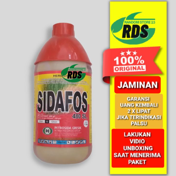 Sidafos 480 Sl Isi 1 Liter Herbisida Sistemik Glifosat Lazada Indonesia