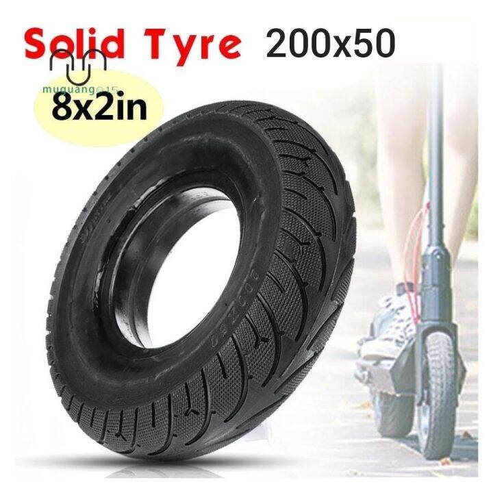 200x50 Scooter Solid Tubeless Tire, Fits For Razor E100 E125 E150 E175 E200 E225 Electric Scooter, Dune Buggy