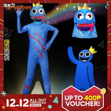 Kids Roblox Rainbow Friends Costume Blue Monster Cosplay Horror Game  Halloween Jumpsuit Party Outfit