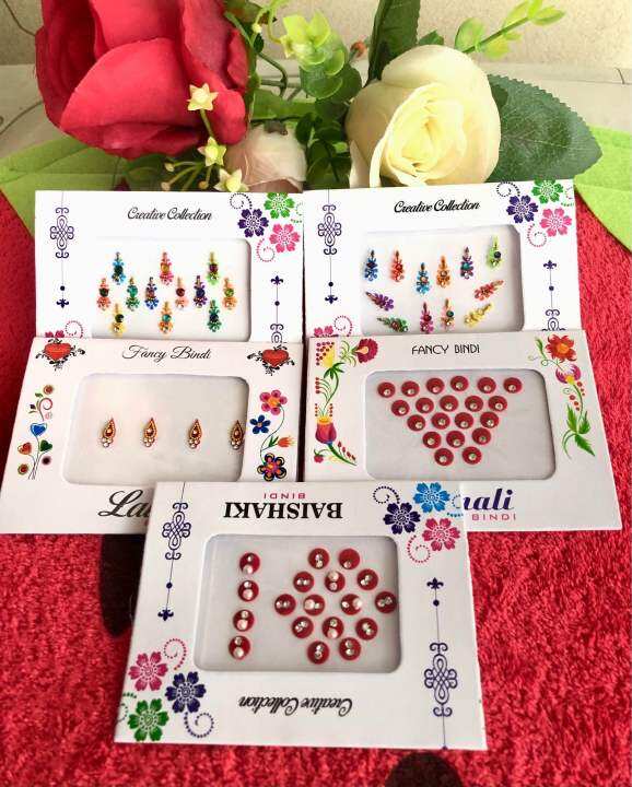 Bindi สำหรับติดหน้าผากเพิ่มความสวยงามแก่ใบหน้า ประดับคริสตัลสวยงาม ...