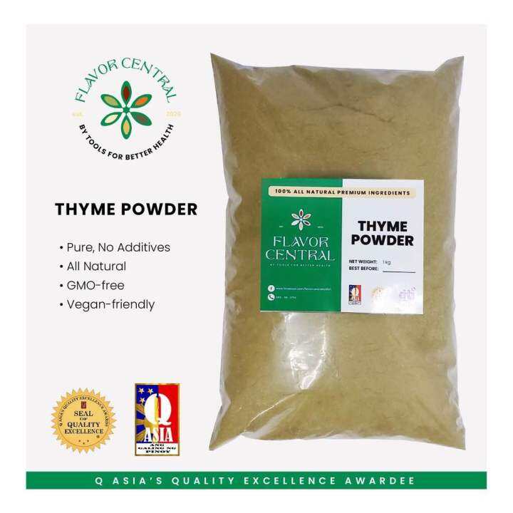 Flavor Central Thyme Powder 1KG Premium Pure Natural Vegan Halal