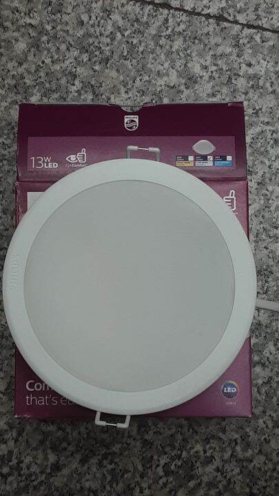 ดาวไลท์-led-กลม-philips-led-downlight-13w-led-cool-white