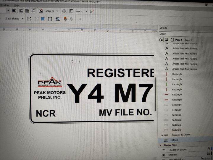 Motorcycle and Car plates (LTO approved size and format) | Lazada PH