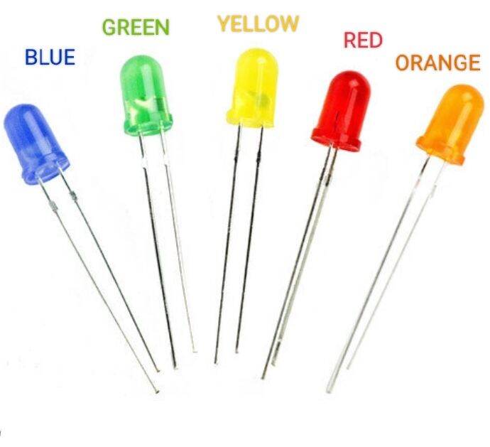 5MM LED LIGHTS RED BLUE YELLOW GREEN ORANGE Lazada PH