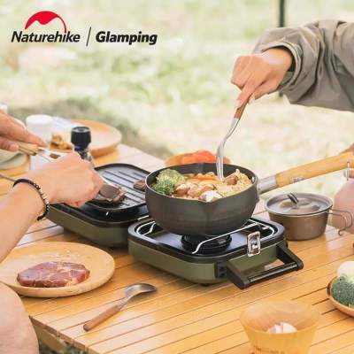 +พร้อมส่ง+ เตาแก๊ส+ปิ้งย่าง Naturehike Double fire folding Gas stove 2 in 1