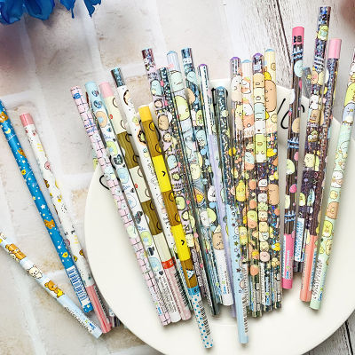 ดินสอไม้สำหรับนักเรียน San-X ญี่ปุ่นมุมลายน่ารักรูปหมีน้อยชีวภาพ HB B 2B มีให้เลือกหลายแบบ