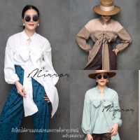 (นางแบบใส่ชุดขาย) V2 Grande GranD Bow ToP เสื้อซีทรู ช่วงอก เสื้อโบใหญ่ ดีเทลเก๋สุดปัง ใส่สบาย ทรงสวย แมชง่าย งานดี​ **งดรับลค.ดราม่า